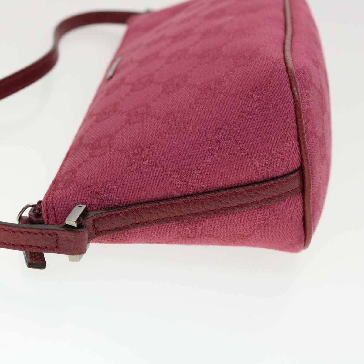 GUCCI GG Canvas Hand Pouch Pink 07198 ki2852