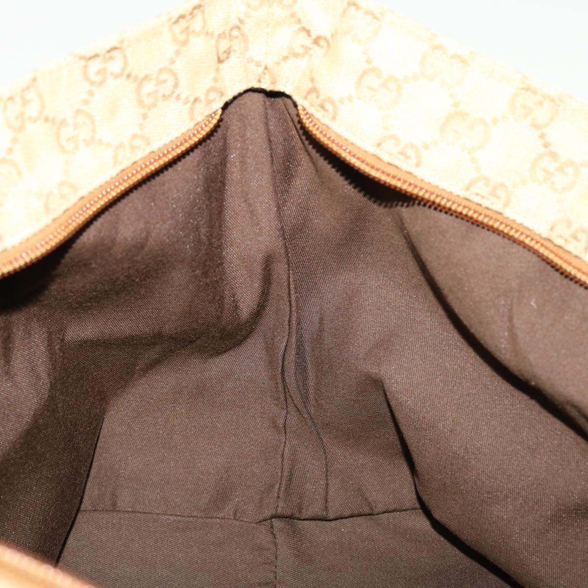 GUCCI GG Canvas Sherry Line Tote Bag Gold Pink 131230 ki2872