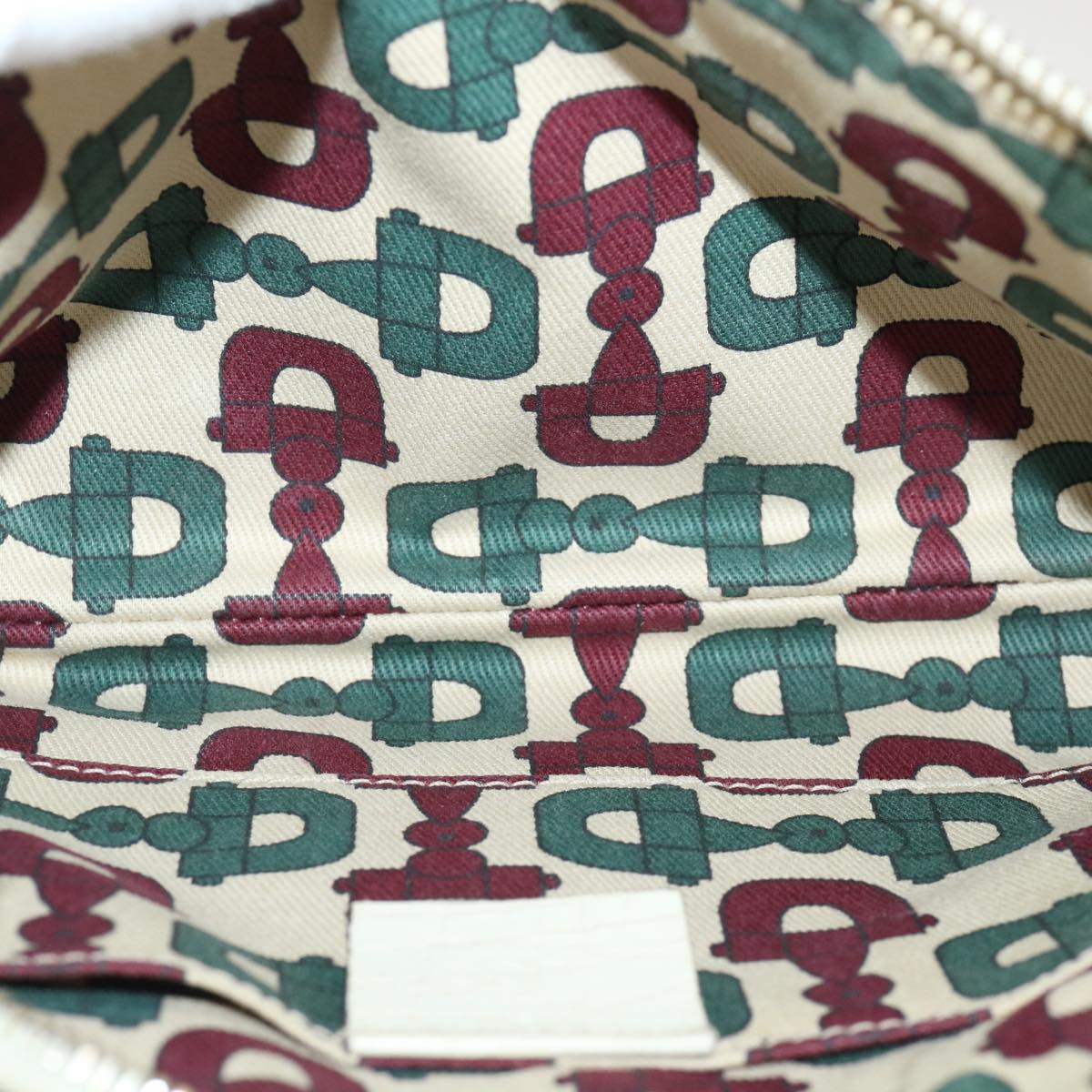 GUCCI GG Canvas Web Sherry Line Hand Pouch Beige Green Red 145970 ki2874