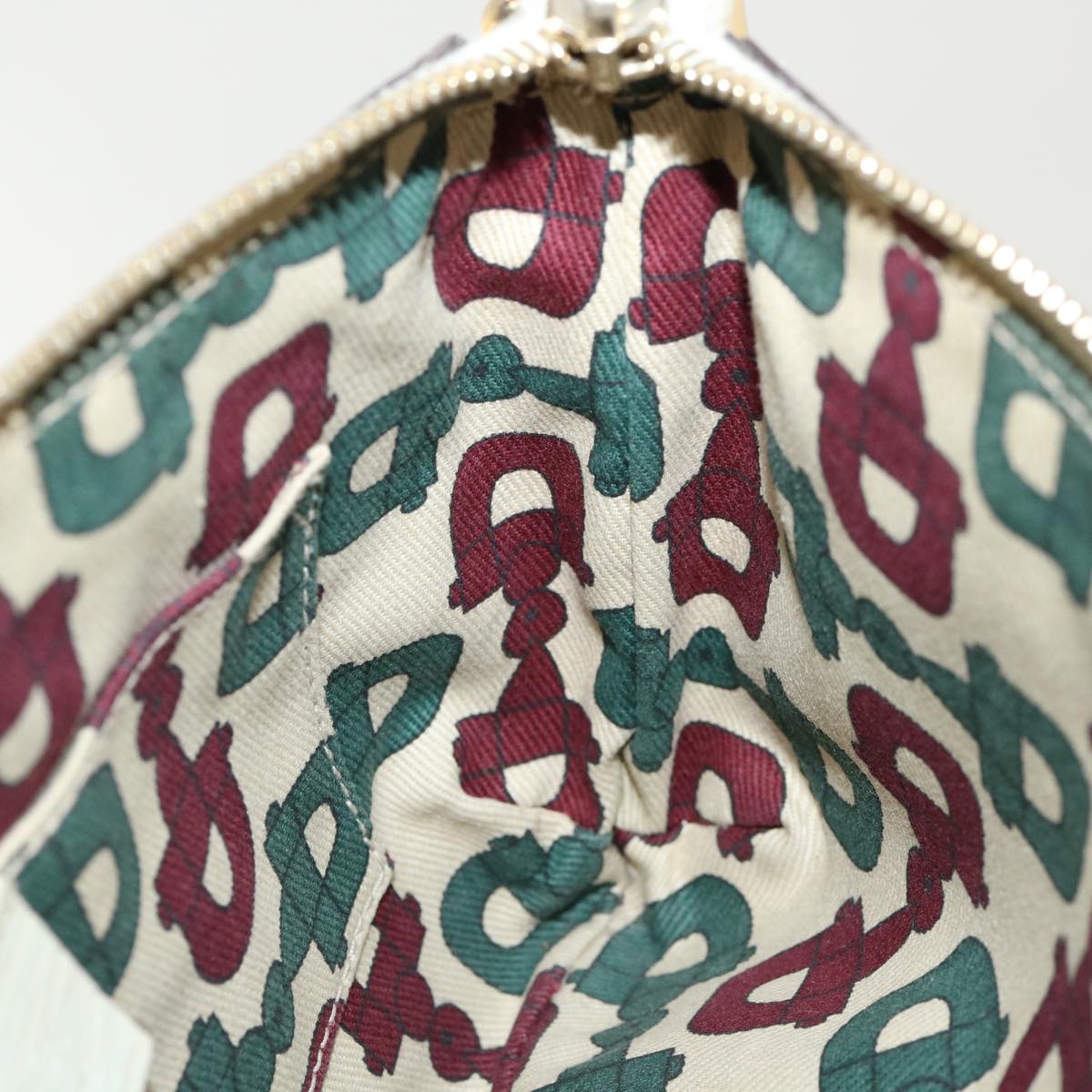 GUCCI GG Canvas Web Sherry Line Hand Pouch Beige Green Red 145970 ki2874