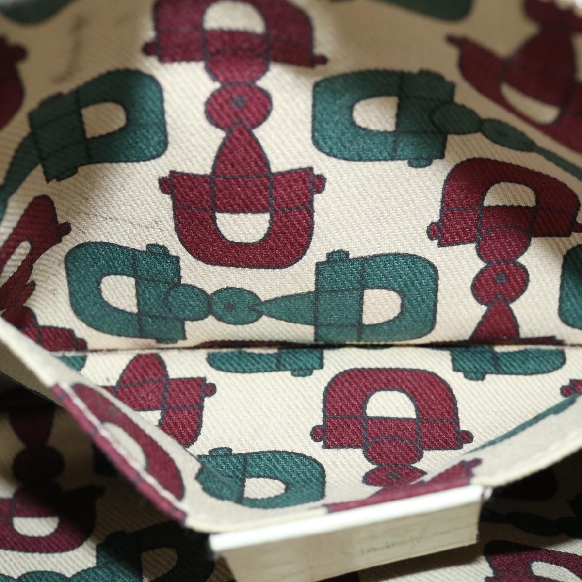 GUCCI GG Canvas Web Sherry Line Hand Pouch Beige Green Red 145970 ki2874