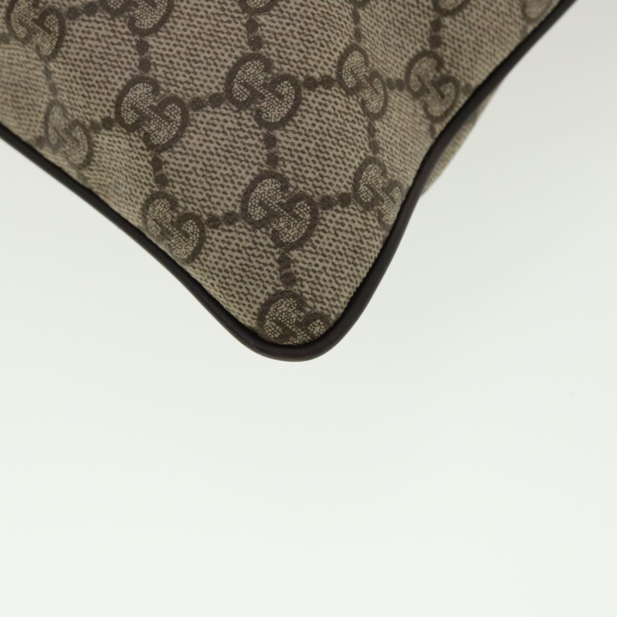 GUCCI GG Canvas Shoulder Bag PVC Leather Beige 141198 ki2884