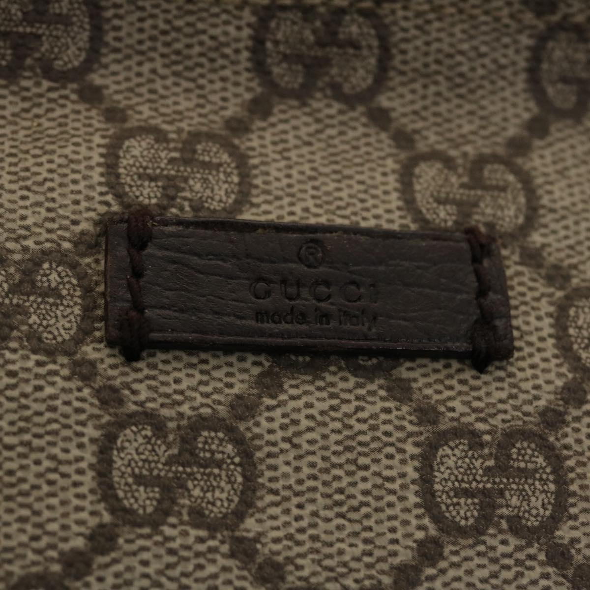 GUCCI GG Canvas Shoulder Bag PVC Leather Beige 141198 ki2884