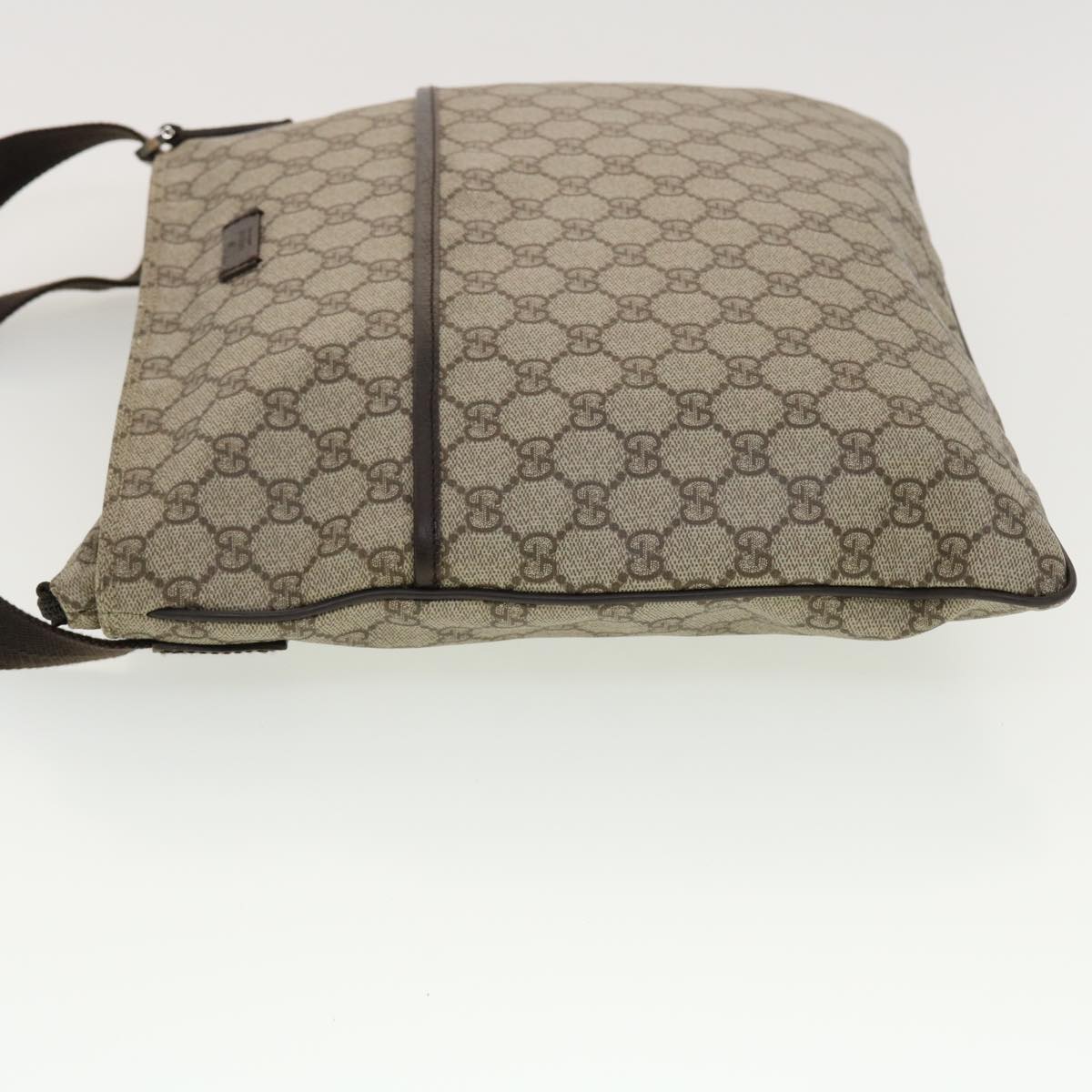 GUCCI GG Canvas Shoulder Bag PVC Leather Beige 141198 ki2884