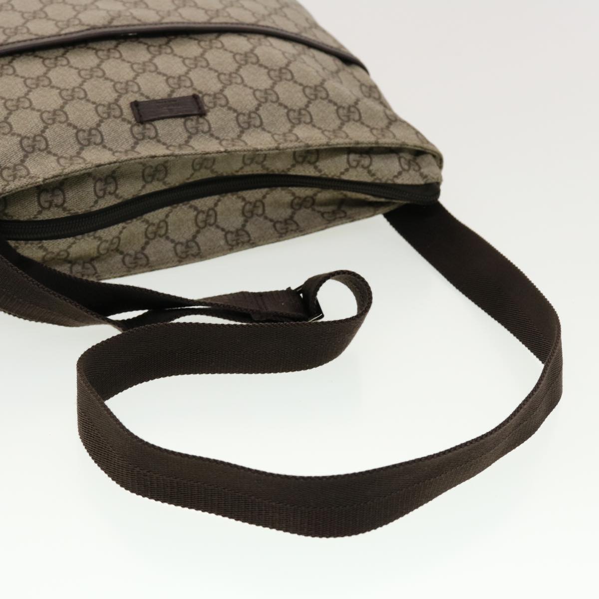 GUCCI GG Canvas Shoulder Bag PVC Leather Beige 141198 ki2884