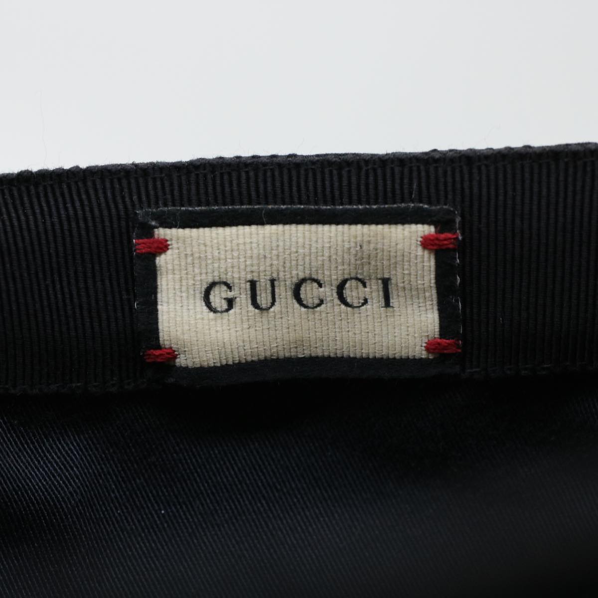 GUCCI GG Canvas Web Sherry Line Cap L Black Red Green 200035 ki2898