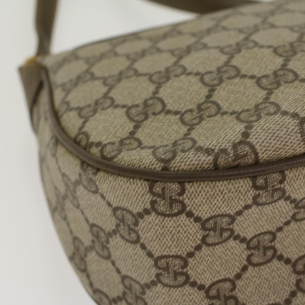 GUCCI GG Canvas Web Sherry Line Shoulder Bag Beige Red Green ki2935