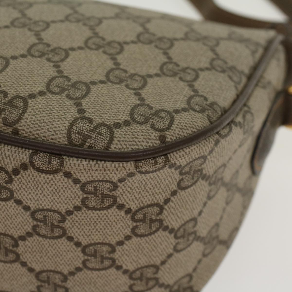 GUCCI GG Canvas Web Sherry Line Shoulder Bag Beige Red 89.02.032 ki2976