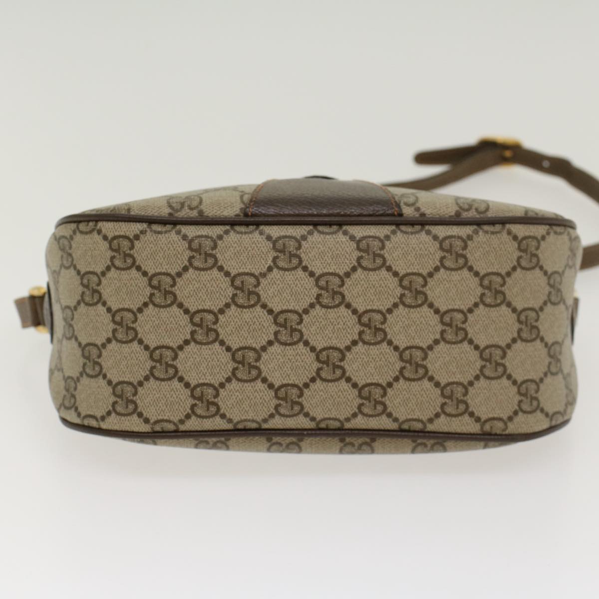 GUCCI GG Canvas Web Sherry Line Shoulder Bag Beige Red 89.02.032 ki2976
