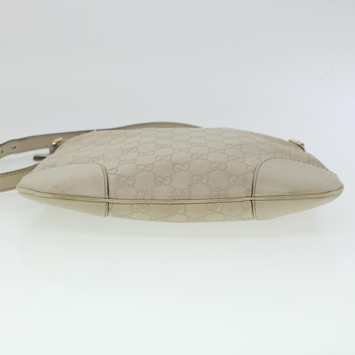 GUCCI GG Canvas Guccissima Shoulder Bag White ki2988