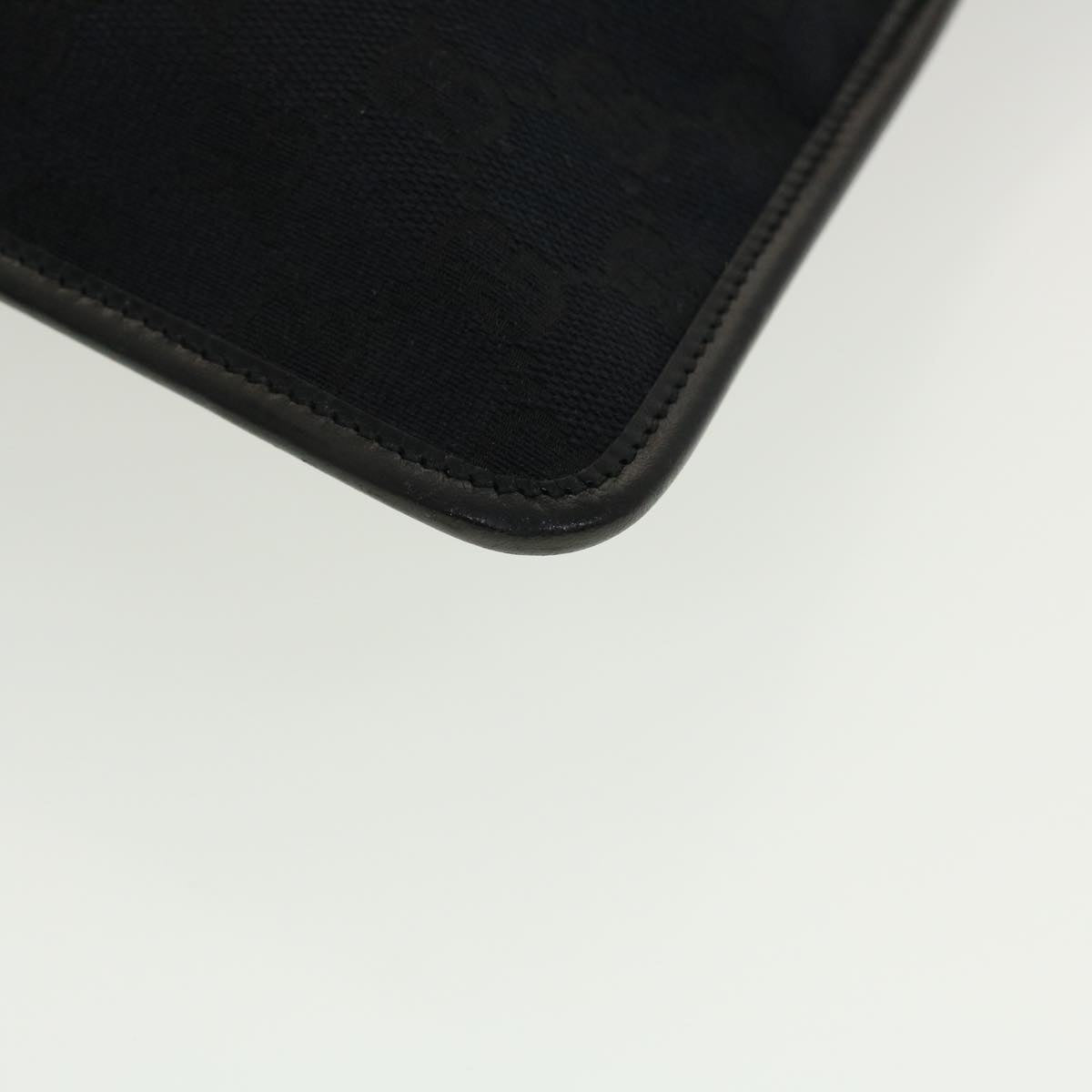 GUCCI GG Canvas Flat Shoulder Bag Black 0348 ki2992