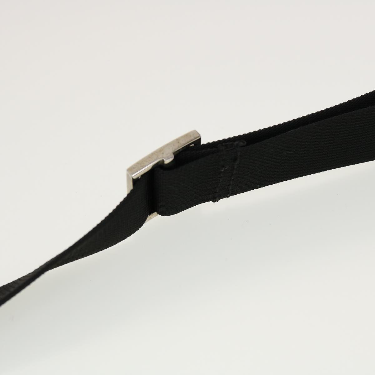 GUCCI GG Canvas Flat Shoulder Bag Black 0348 ki2992