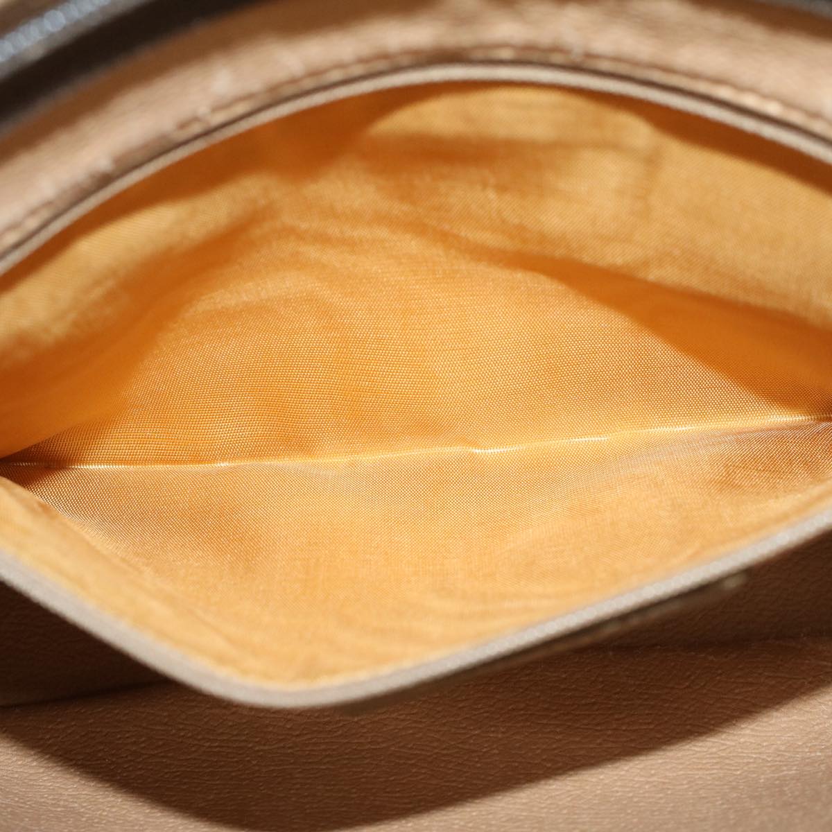 GUCCI GG Canvas Clutch Bag PVC Leather Beige 97.01.037 ki3062