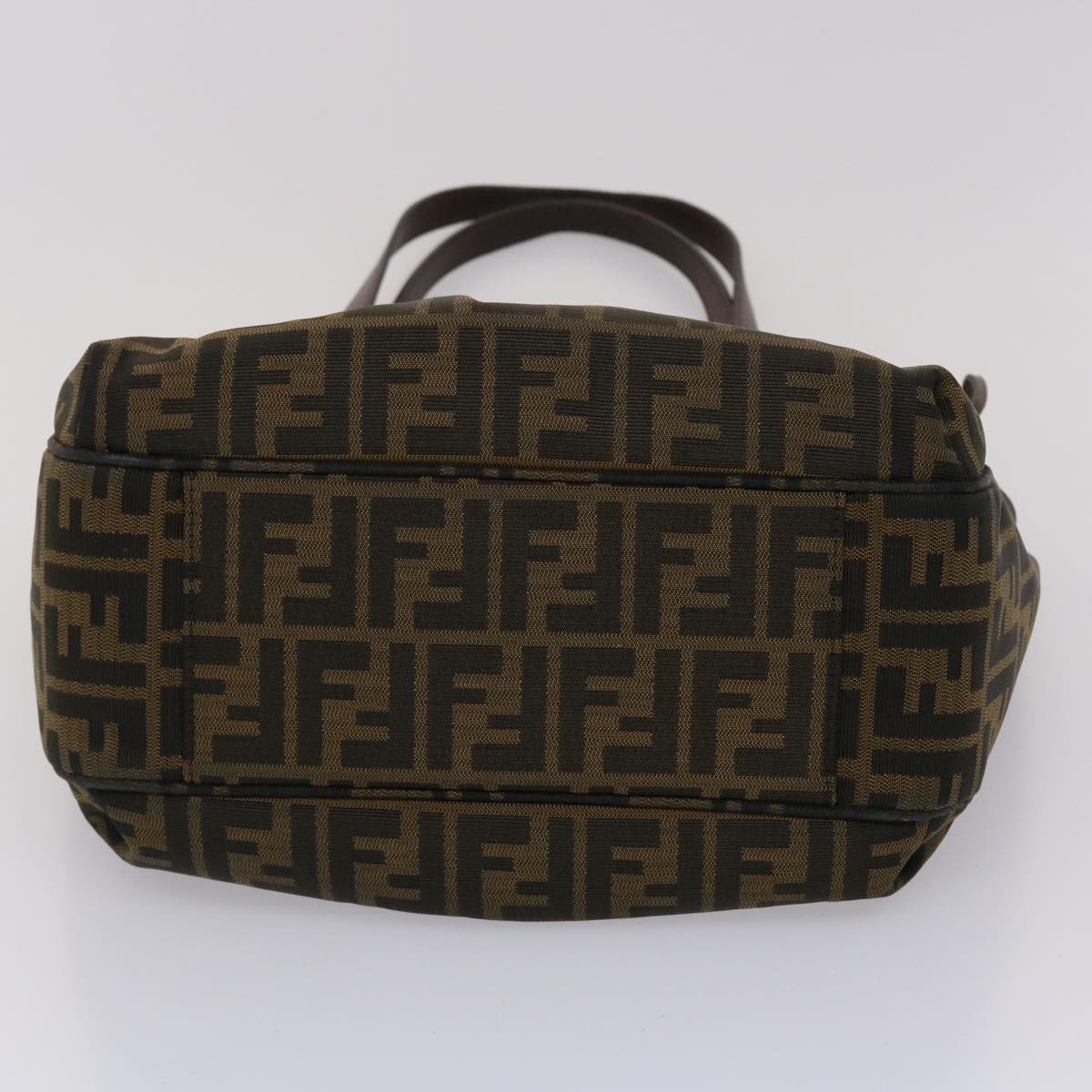 FENDI Zucca Canvas Tote Bag Black Brown ki3076