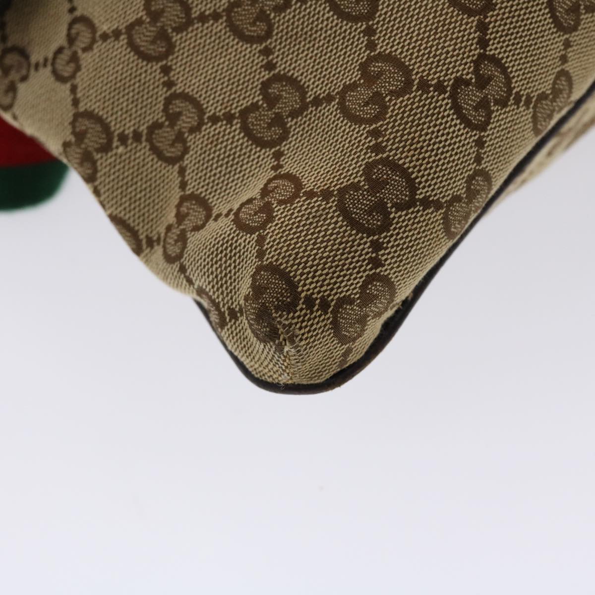 GUCCI GG Canvas Web Sherry Line Shoulder Bag Beige Green Red 169982 ki3107