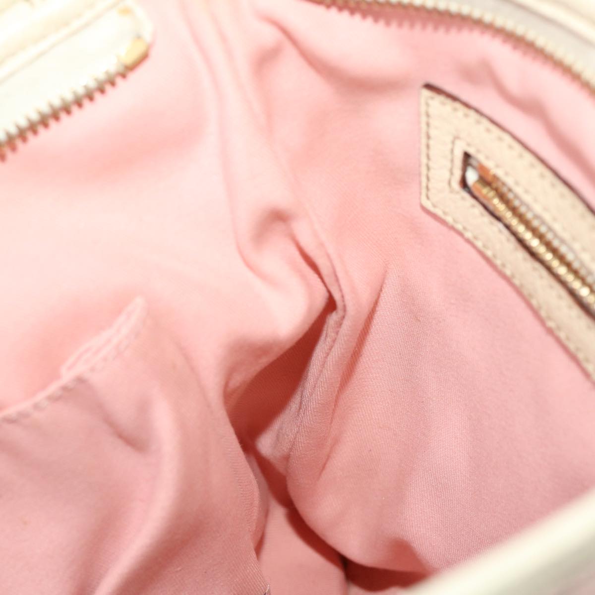 GUCCI GG Canvas Sherry Line Shoulder Bag Pink Khaki 144388 ki3108