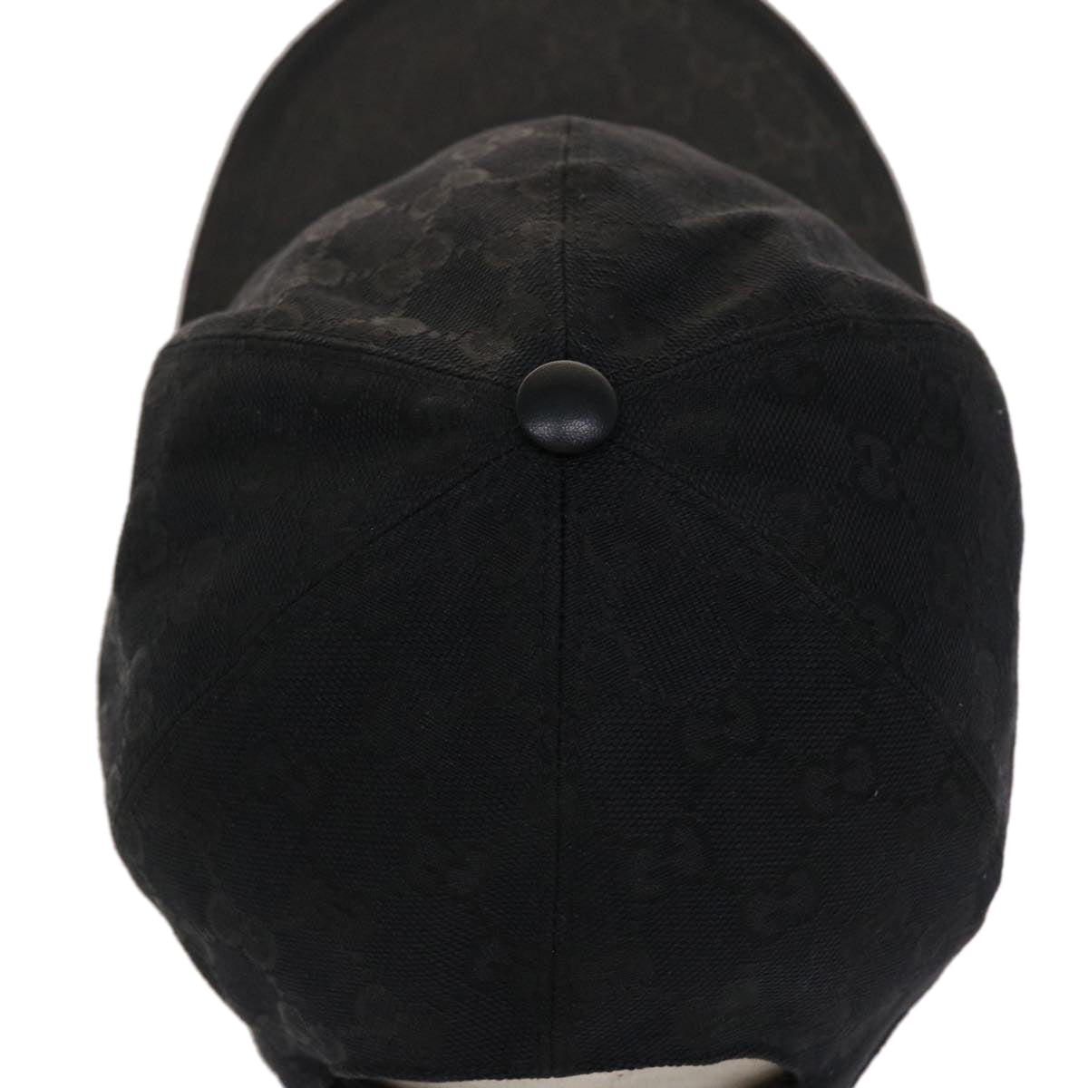 GUCCI GG Canvas Web Sherry Line Cap M 58 Black Green 200035 601564 ki3120