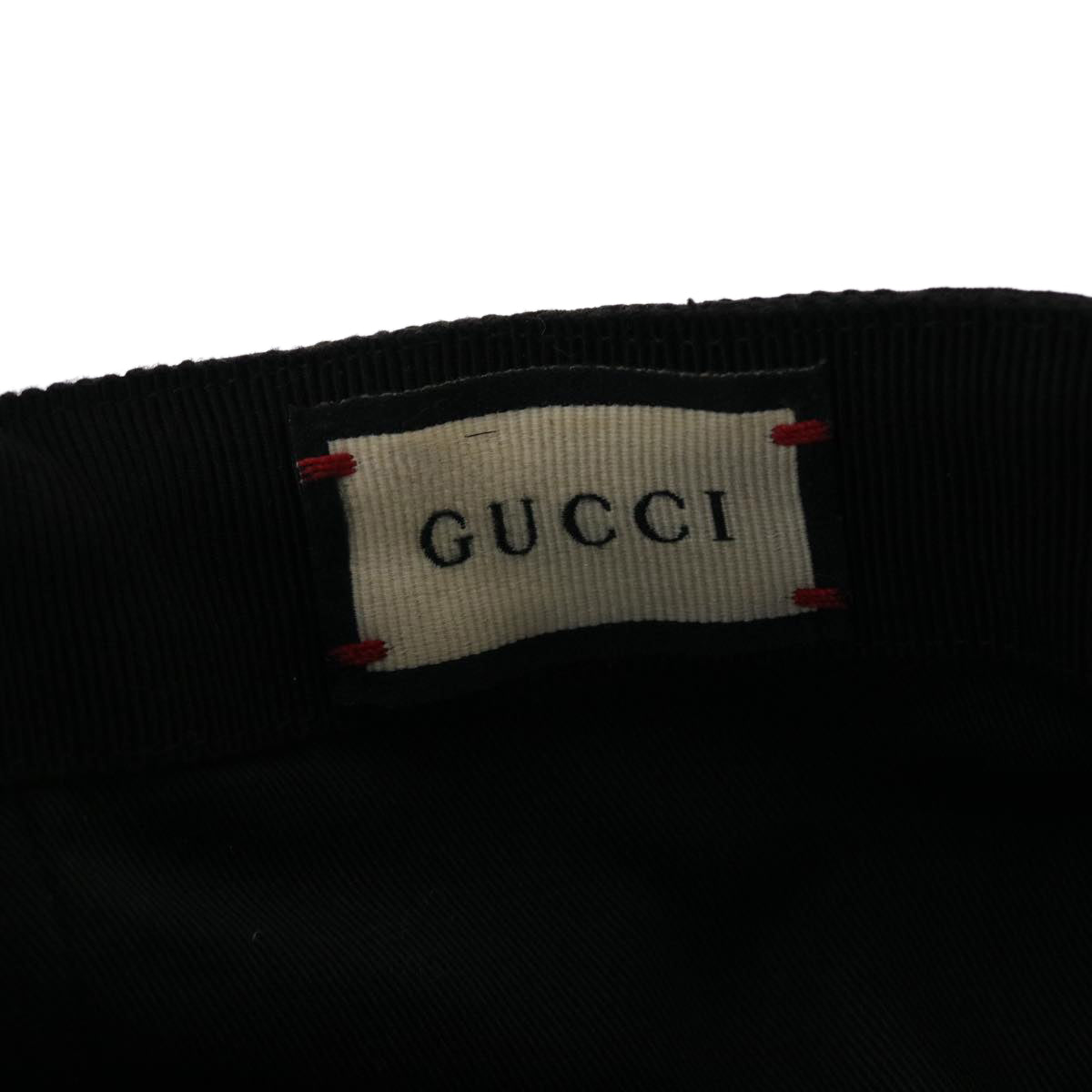 GUCCI GG Canvas Web Sherry Line Cap M 58 Black Green 200035 601564 ki3120