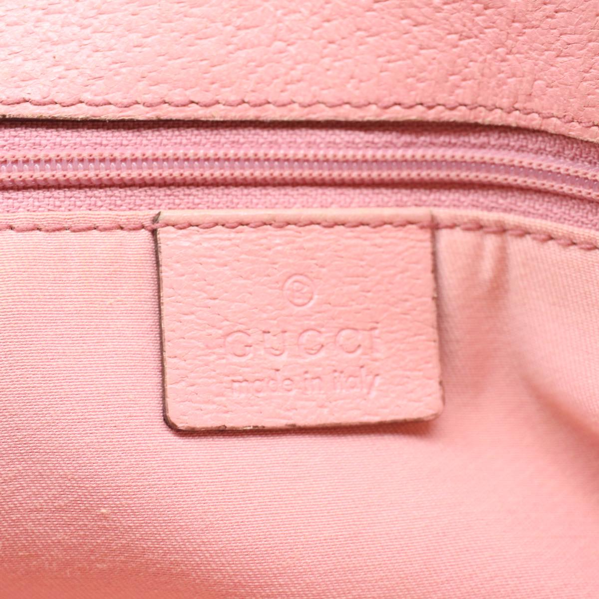 GUCCI GG Canvas Hand Bag Beige Pink 120844 ki3156