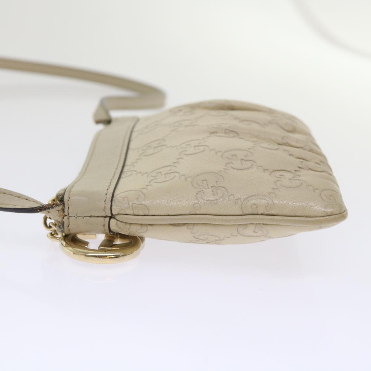 GUCCI GG Canvas Shoulder Bag White 212216 ki3158