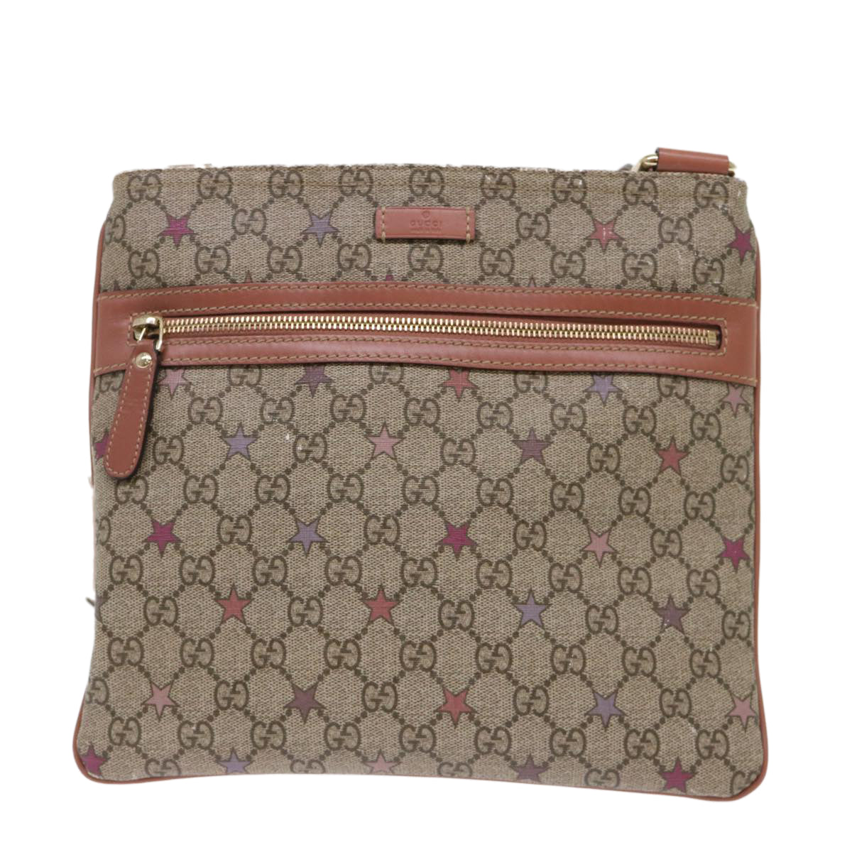 GUCCI GG Canvas Shoulder Bag PVC Leather Beige Pink 295257 ki3160
