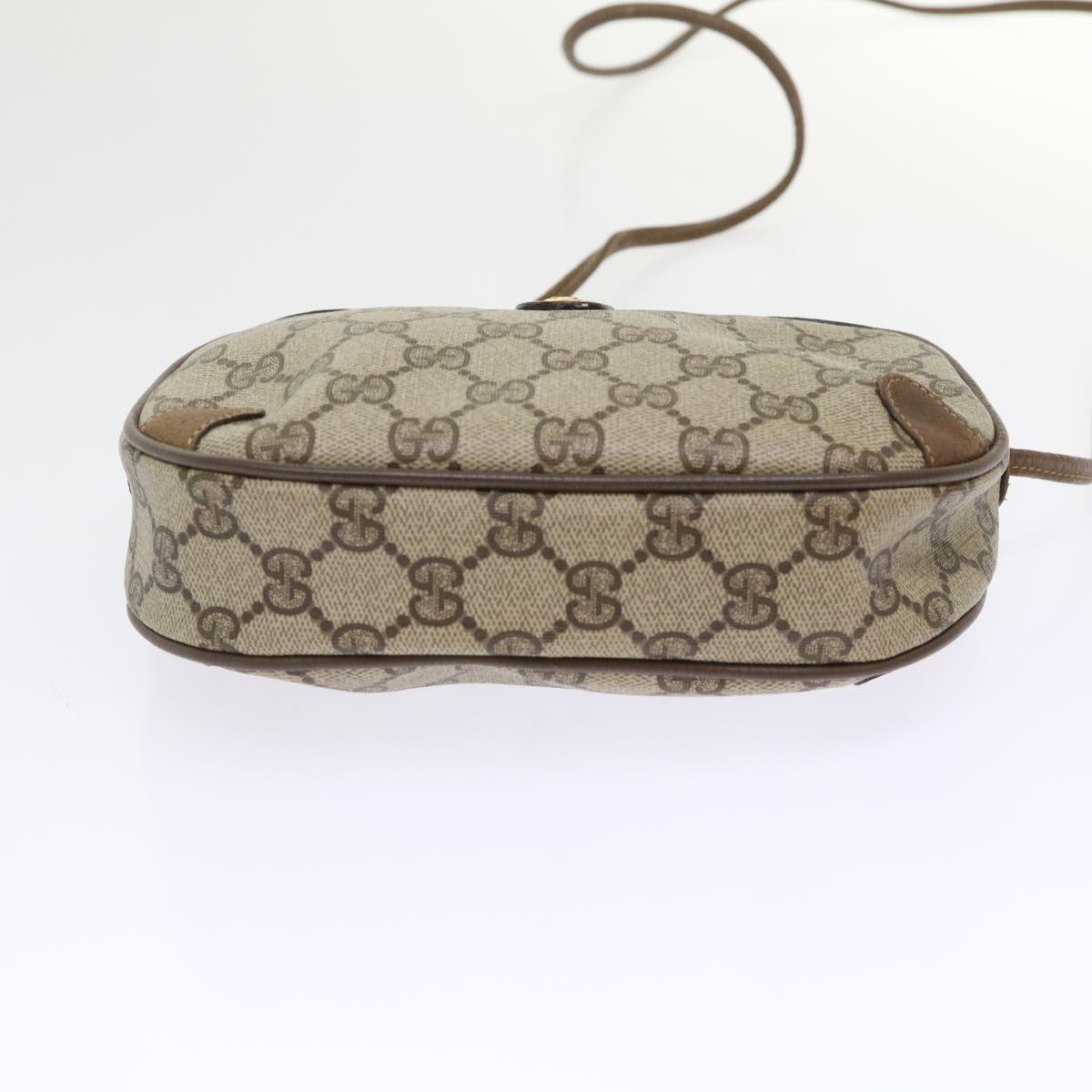 GUCCI GG Canvas Web Sherry Line Shoulder Bag Beige Red 89.02.066 ki3177