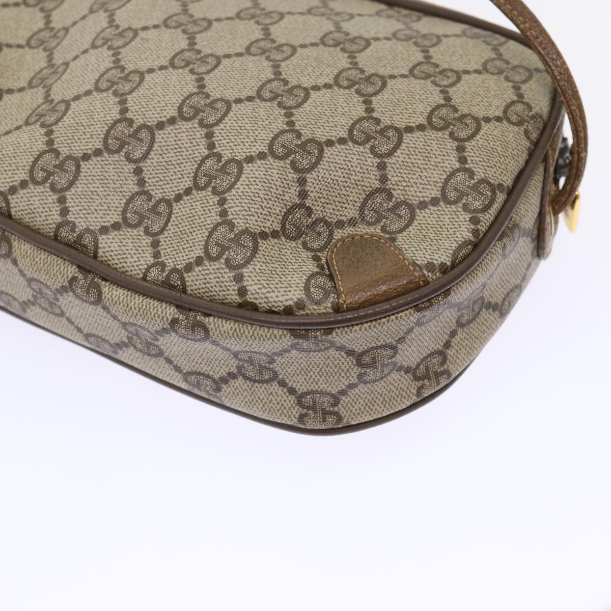 GUCCI GG Canvas Web Sherry Line Shoulder Bag Beige Red 89.02.066 ki3177