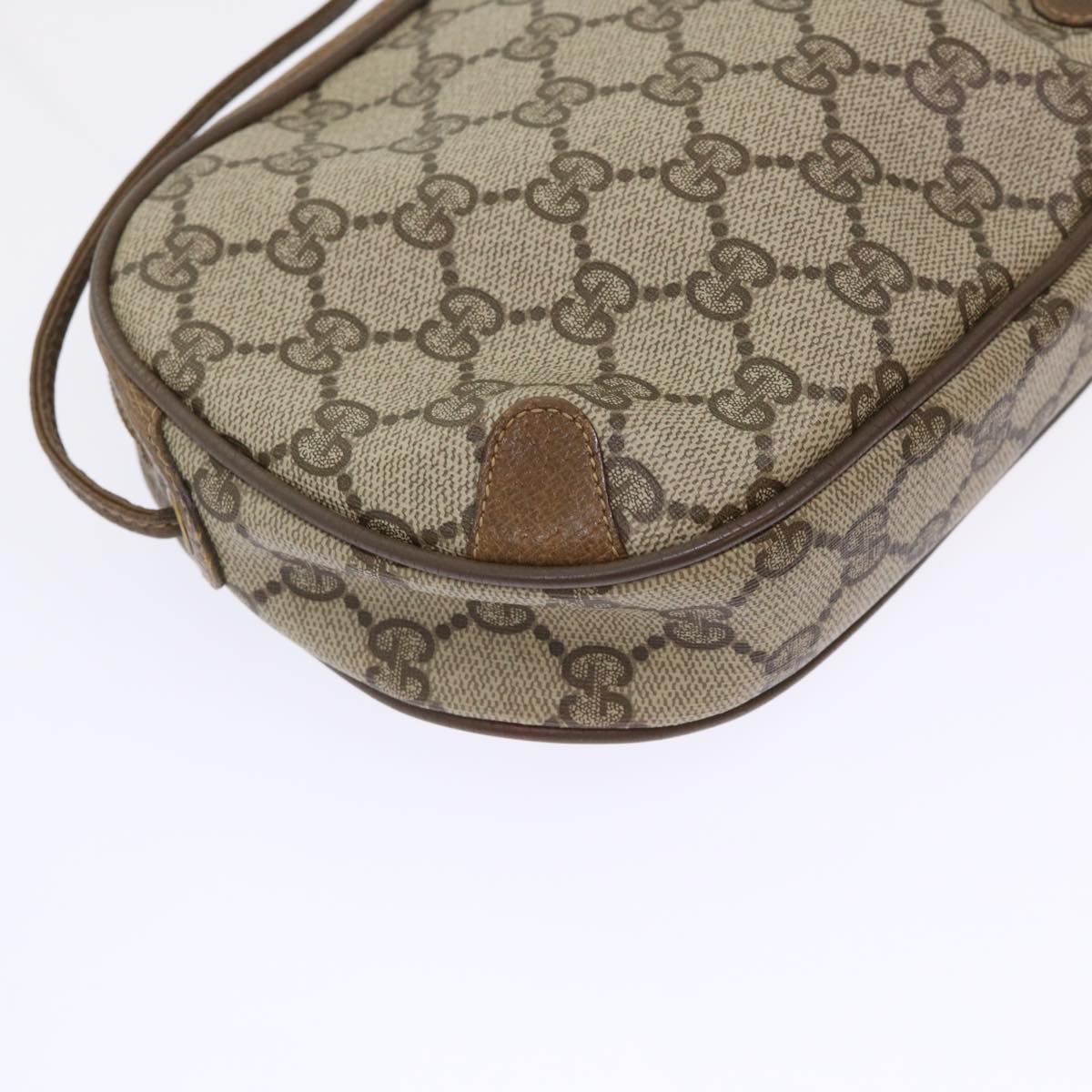 GUCCI GG Canvas Web Sherry Line Shoulder Bag Beige Red 89.02.066 ki3177