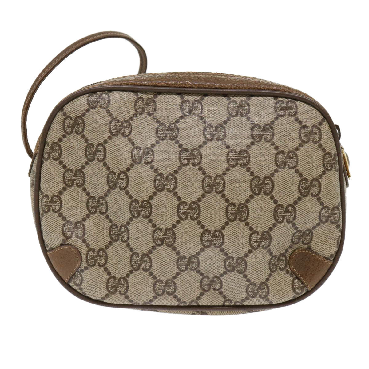 GUCCI GG Canvas Web Sherry Line Shoulder Bag Beige Red 89.02.066 ki3177