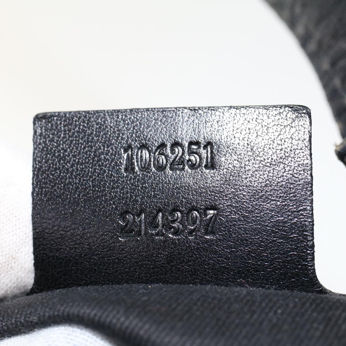 GUCCI GG Canvas Hand Bag Black 106251 ki3185