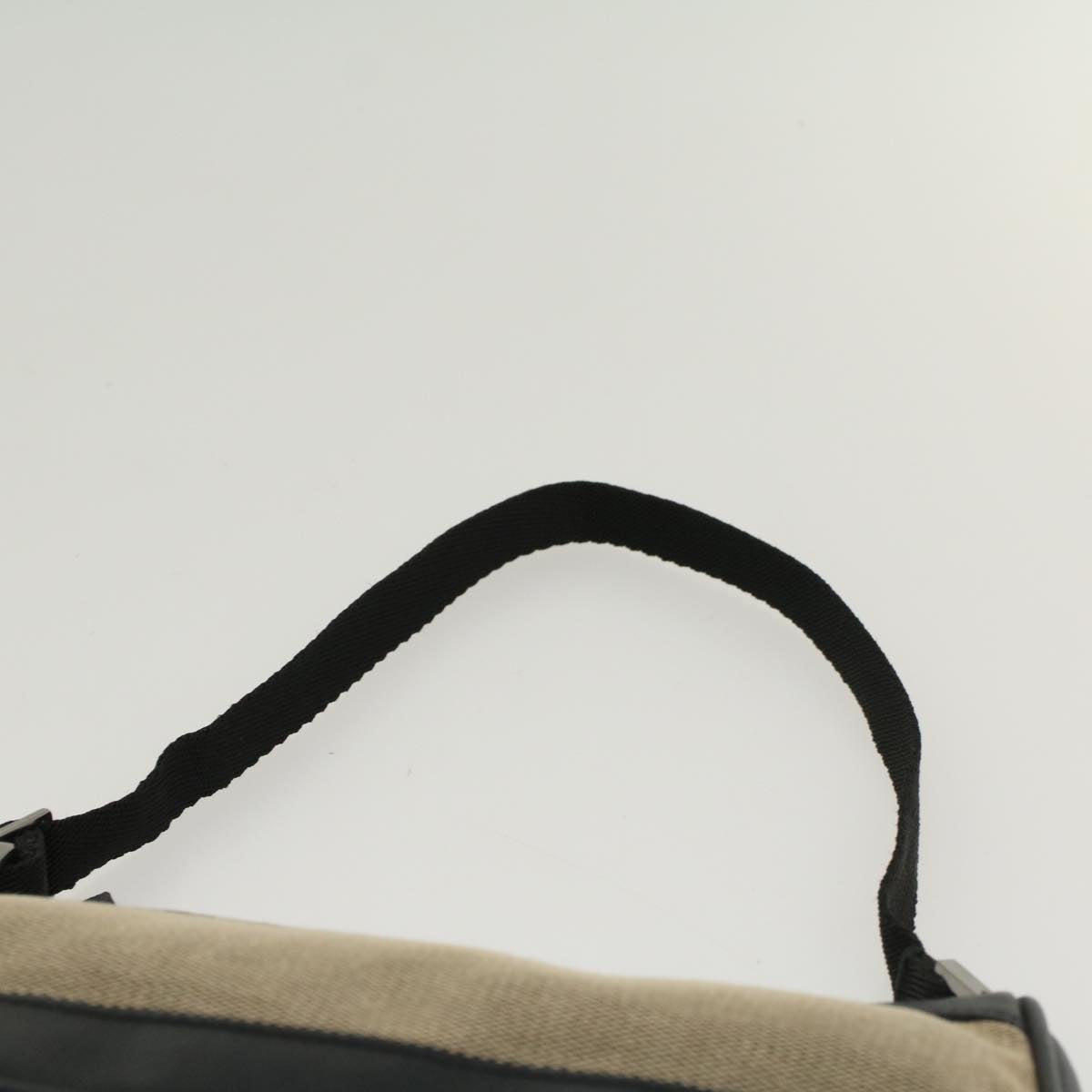 GUCCI Accessory Pouch Canvas Leather Black ki3186