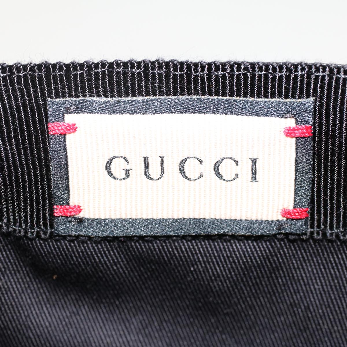 GUCCI GG Canvas Web Sherry Line Cap L Black Red Green 200035 ki3199