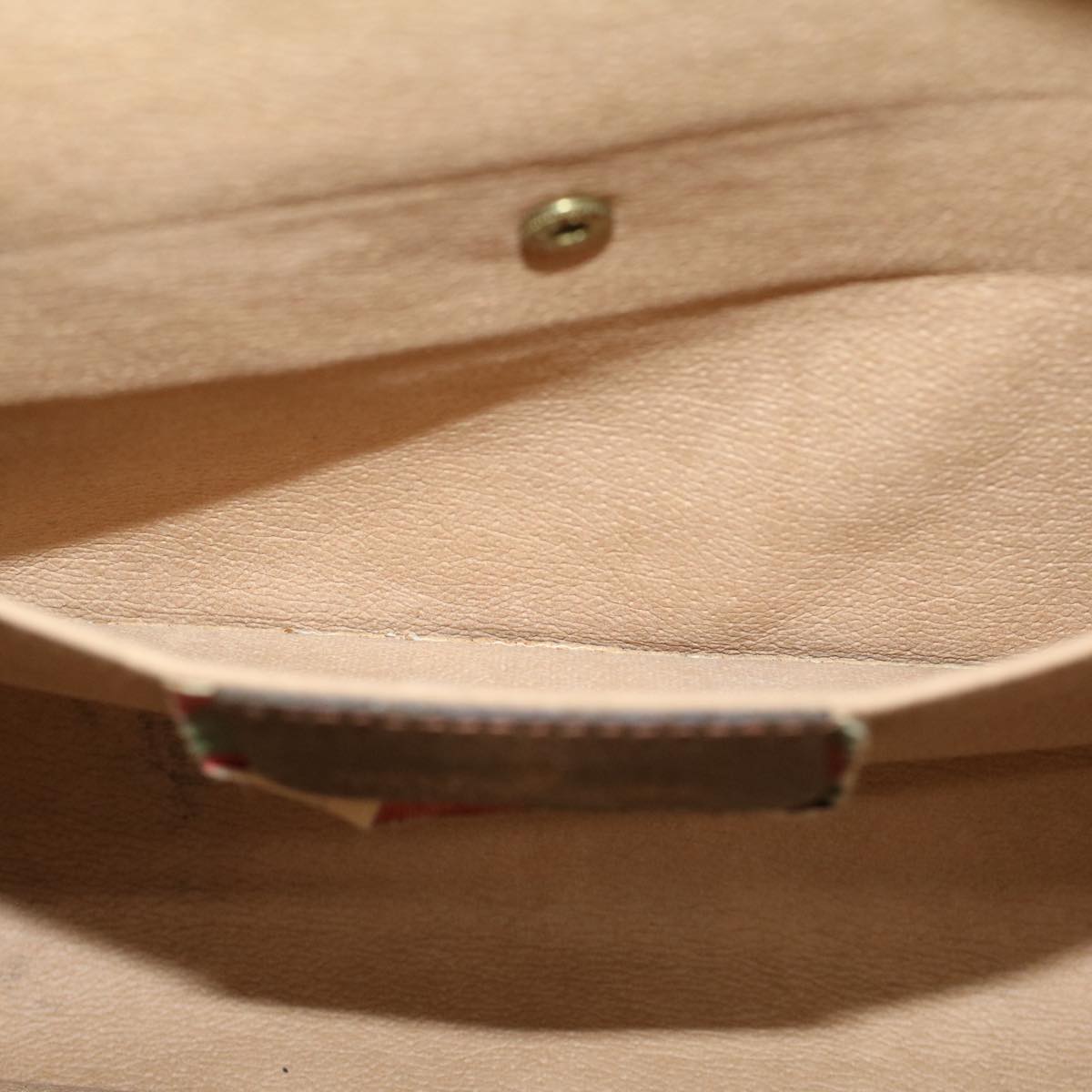 GUCCI GG Canvas Web Sherry Line Clutch Bag Beige Red Green 89.01.031 ki3202