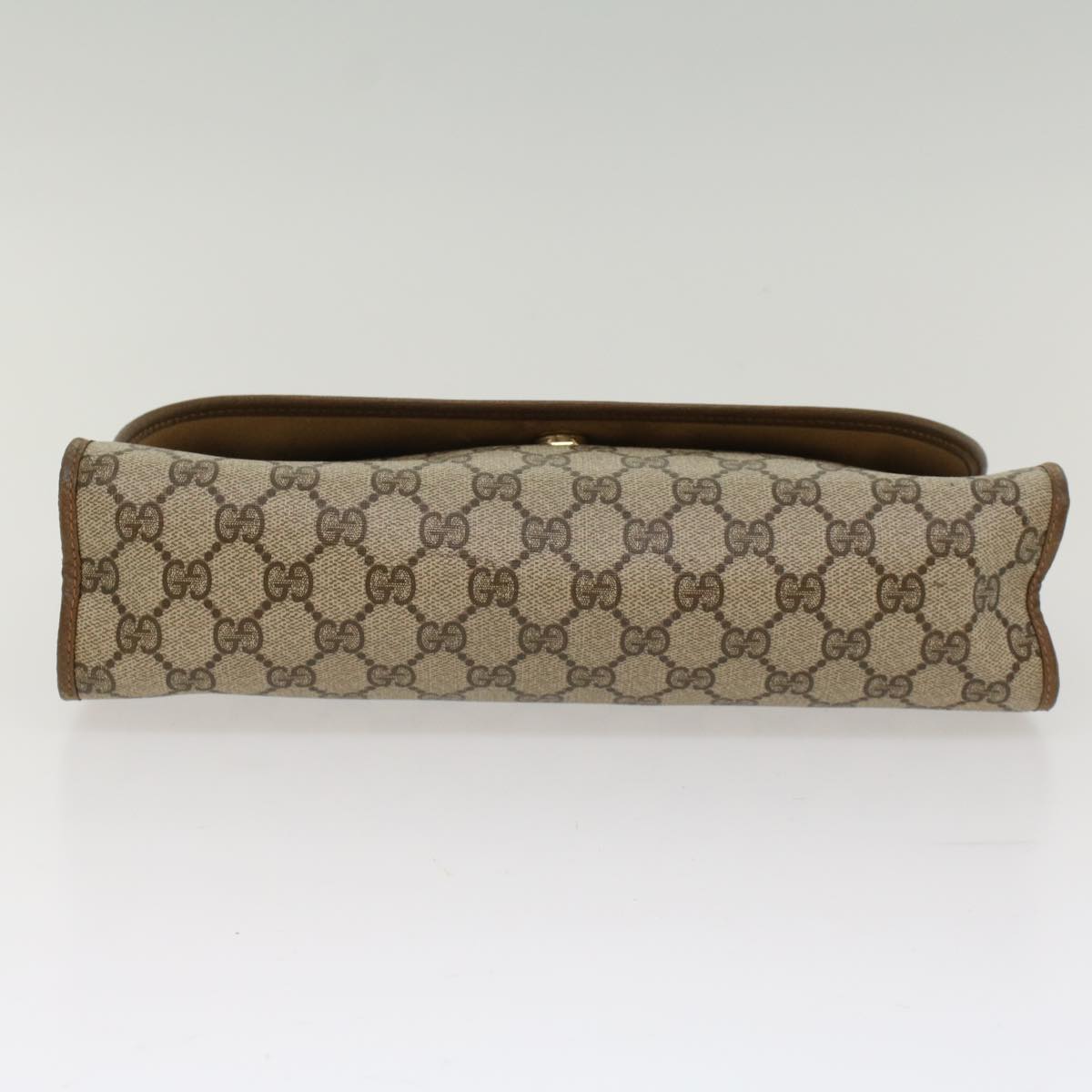 GUCCI GG Canvas Web Sherry Line Clutch Bag Beige Red Green 89.01.031 ki3202