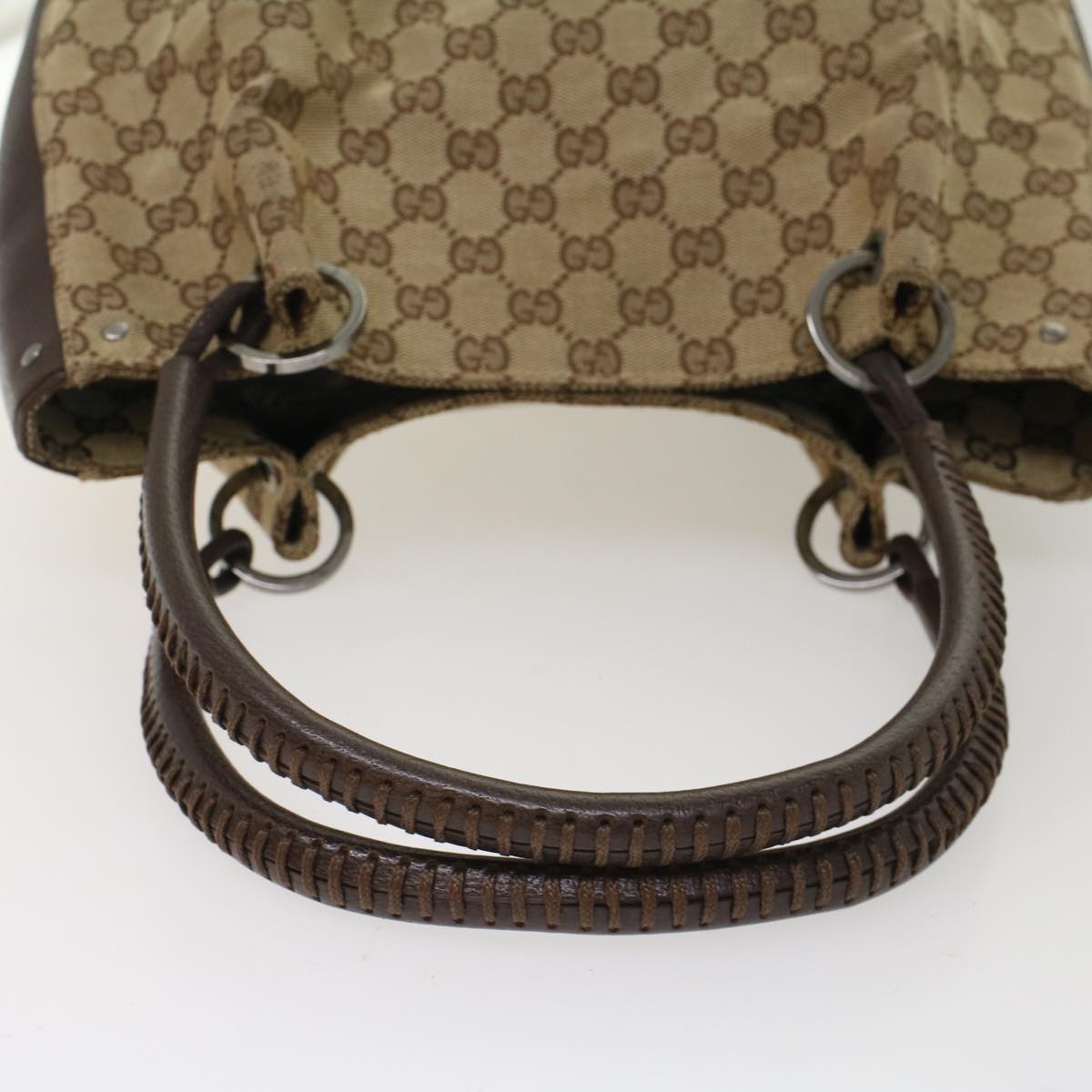GUCCI GG Canvas Hand Bag Beige 115007 ki3212