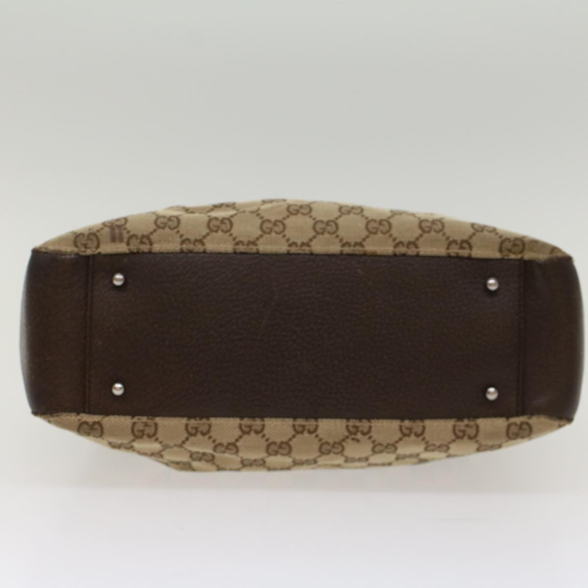GUCCI GG Canvas Hand Bag Beige 115007 ki3212