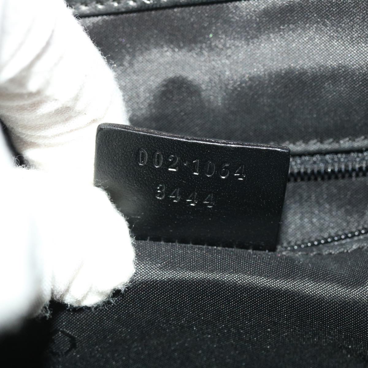 GUCCI GG Canvas Jackie Hand Bag Leather Black 002.1064 3444 ki3239