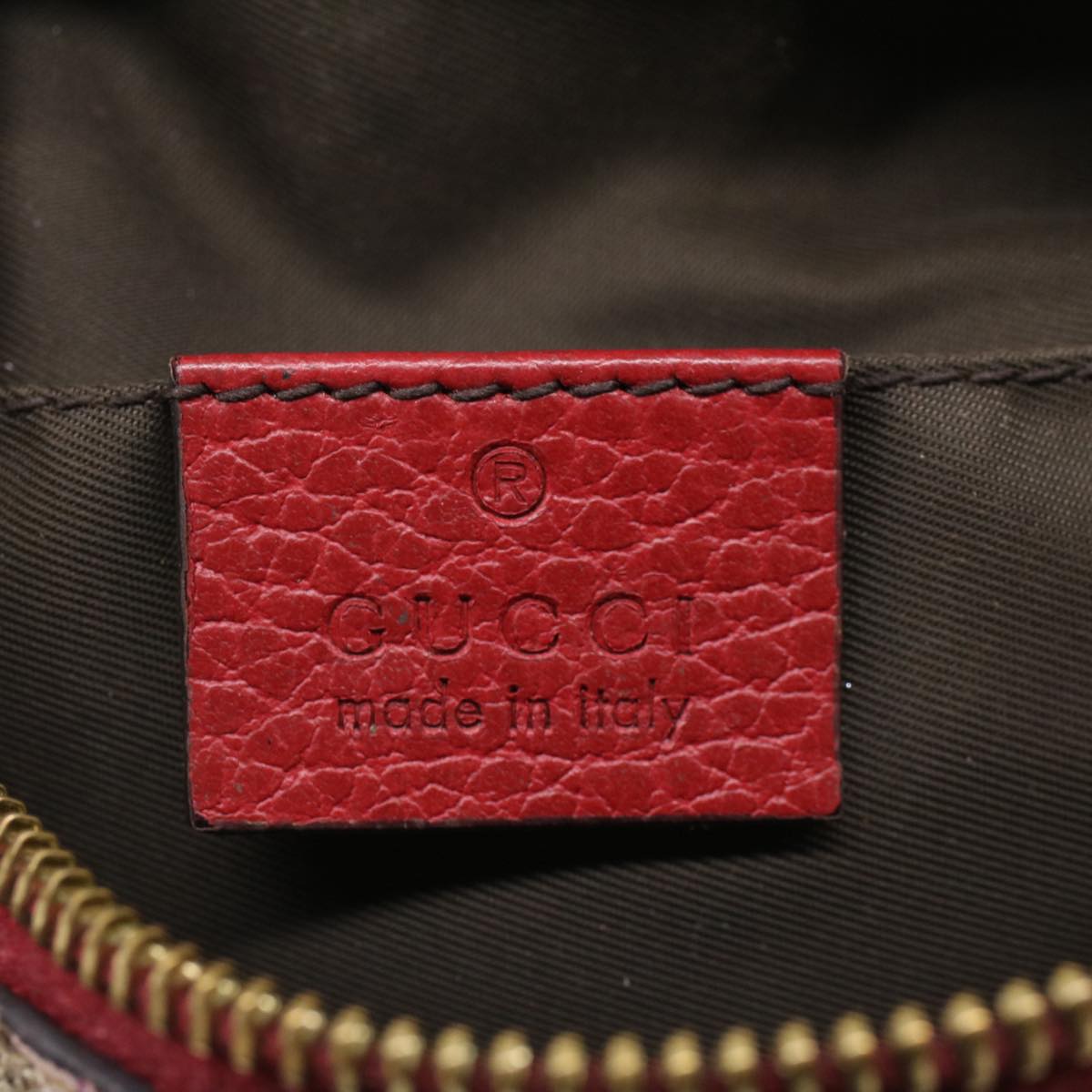 GUCCI GG Canvas Floral Pouch PVC Leather Beige Pink ki3268