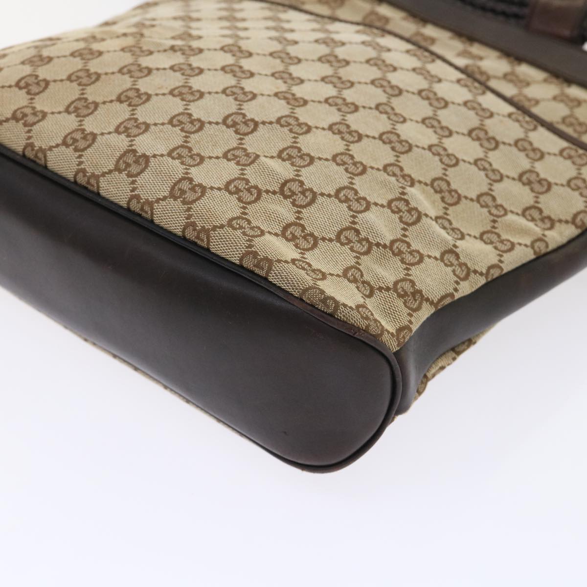 GUCCI GG Canvas Shoulder Bag Beige 109097 ki3288