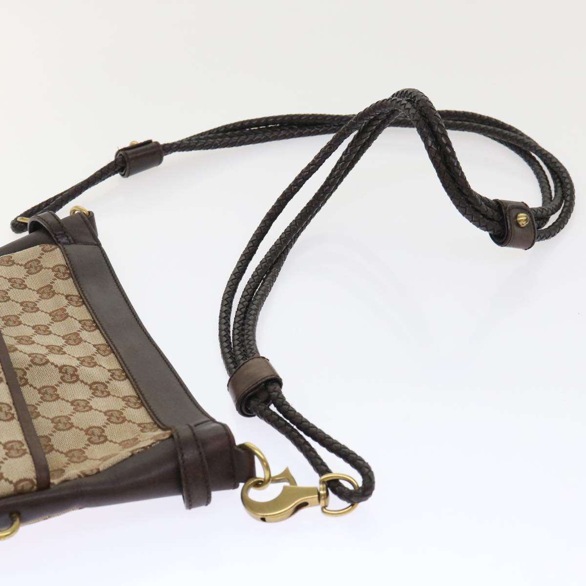 GUCCI GG Canvas Shoulder Bag Beige 109097 ki3288
