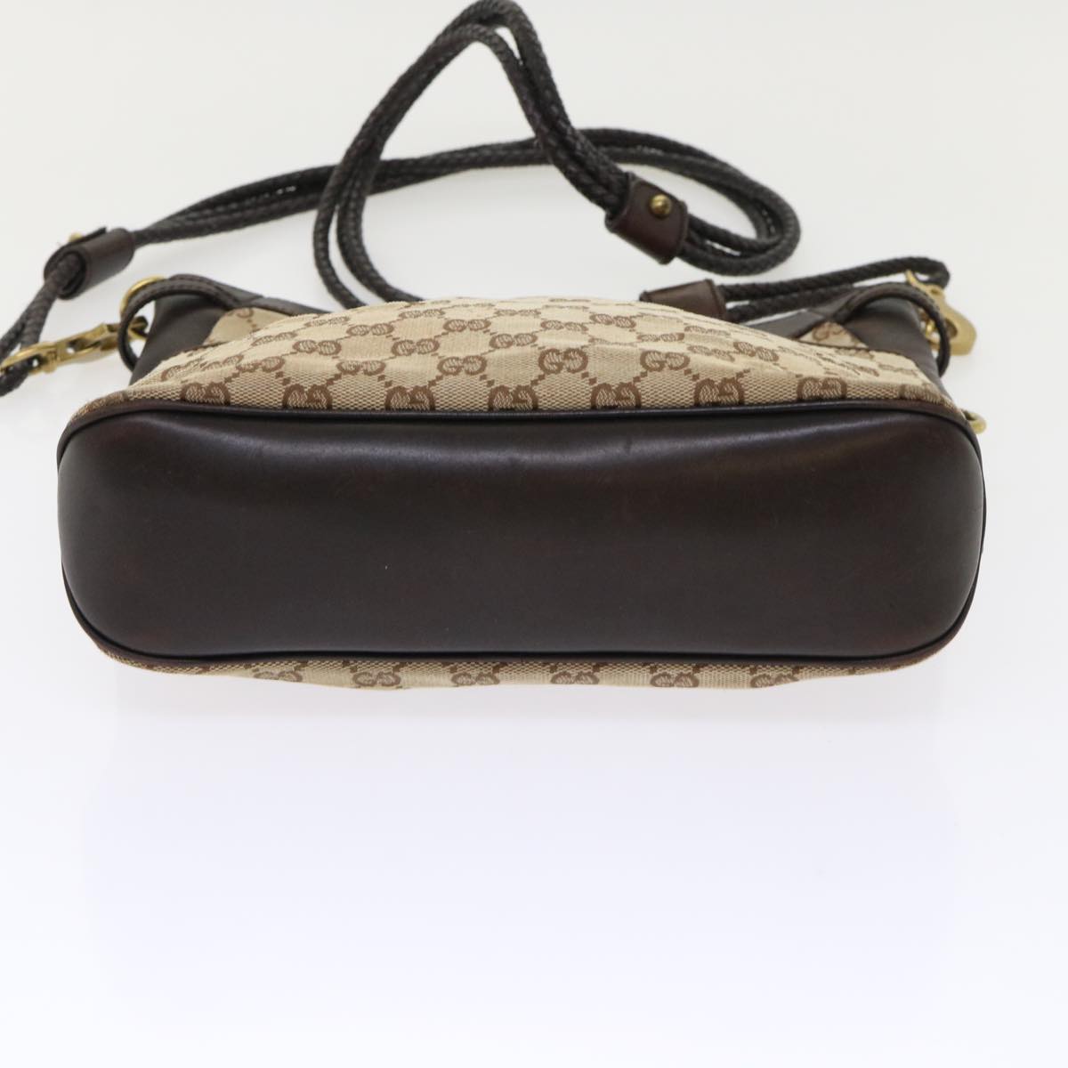 GUCCI GG Canvas Shoulder Bag Beige 109097 ki3288