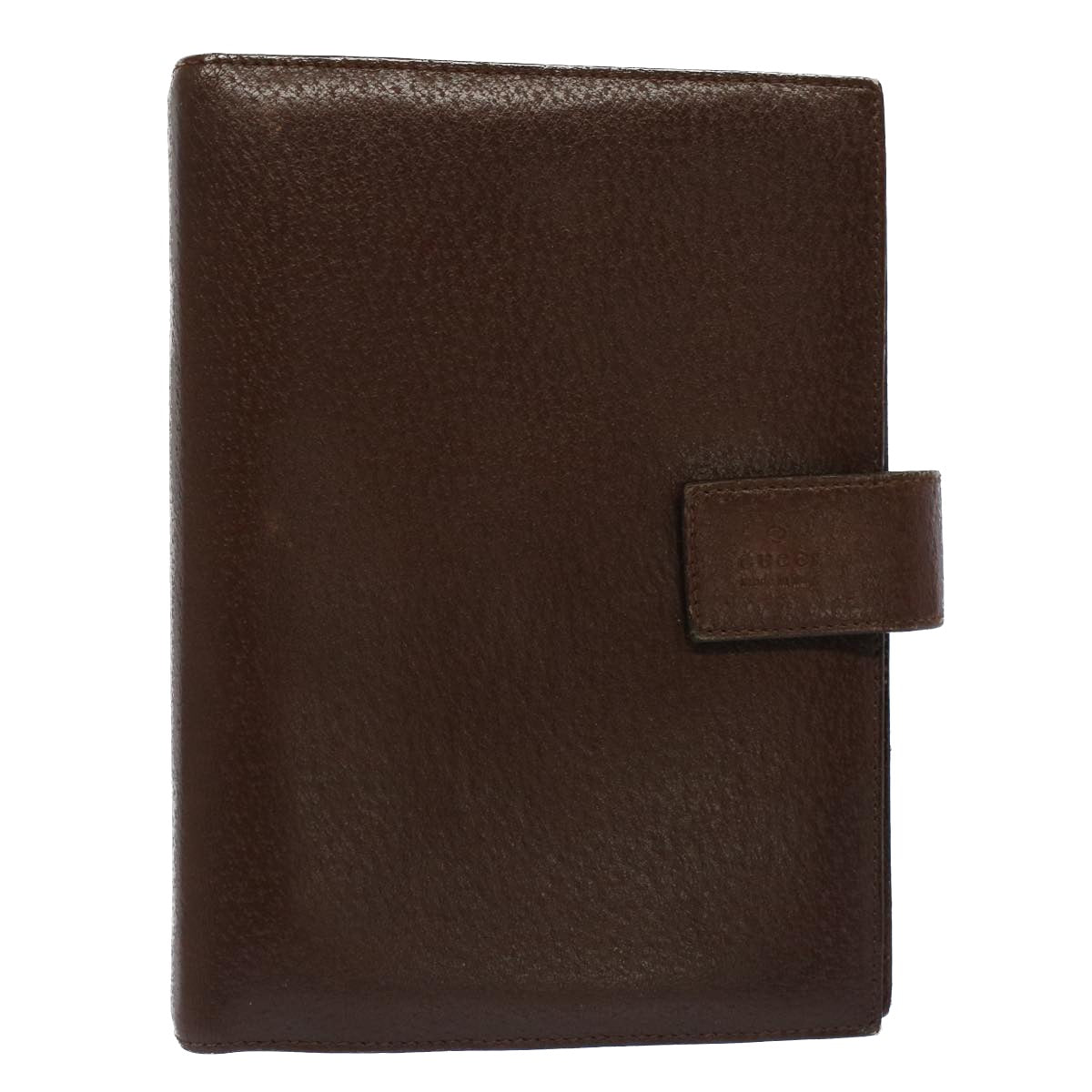 GUCCI Day Planner Cover Leather Brown ki3292
