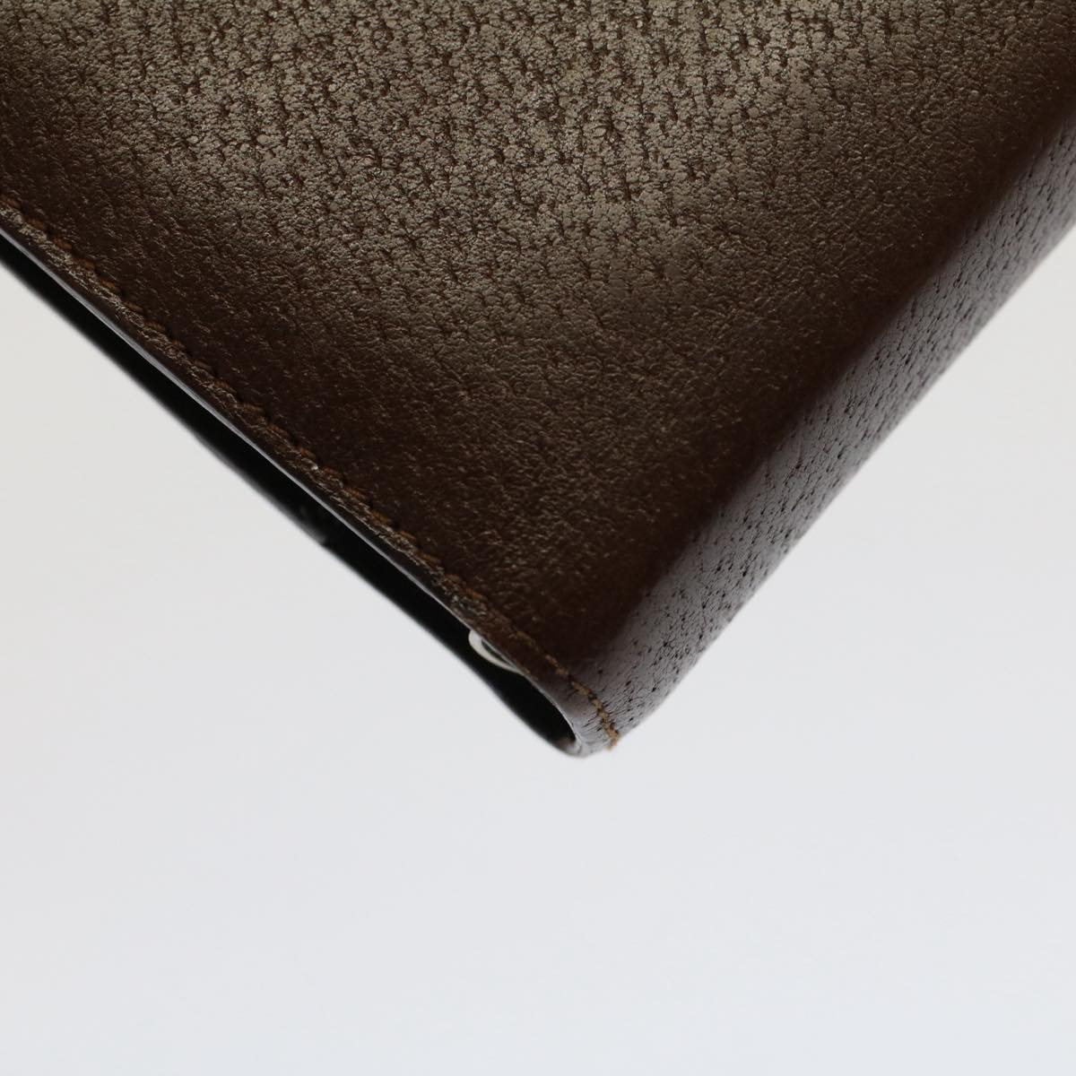 GUCCI Day Planner Cover Leather Brown ki3292