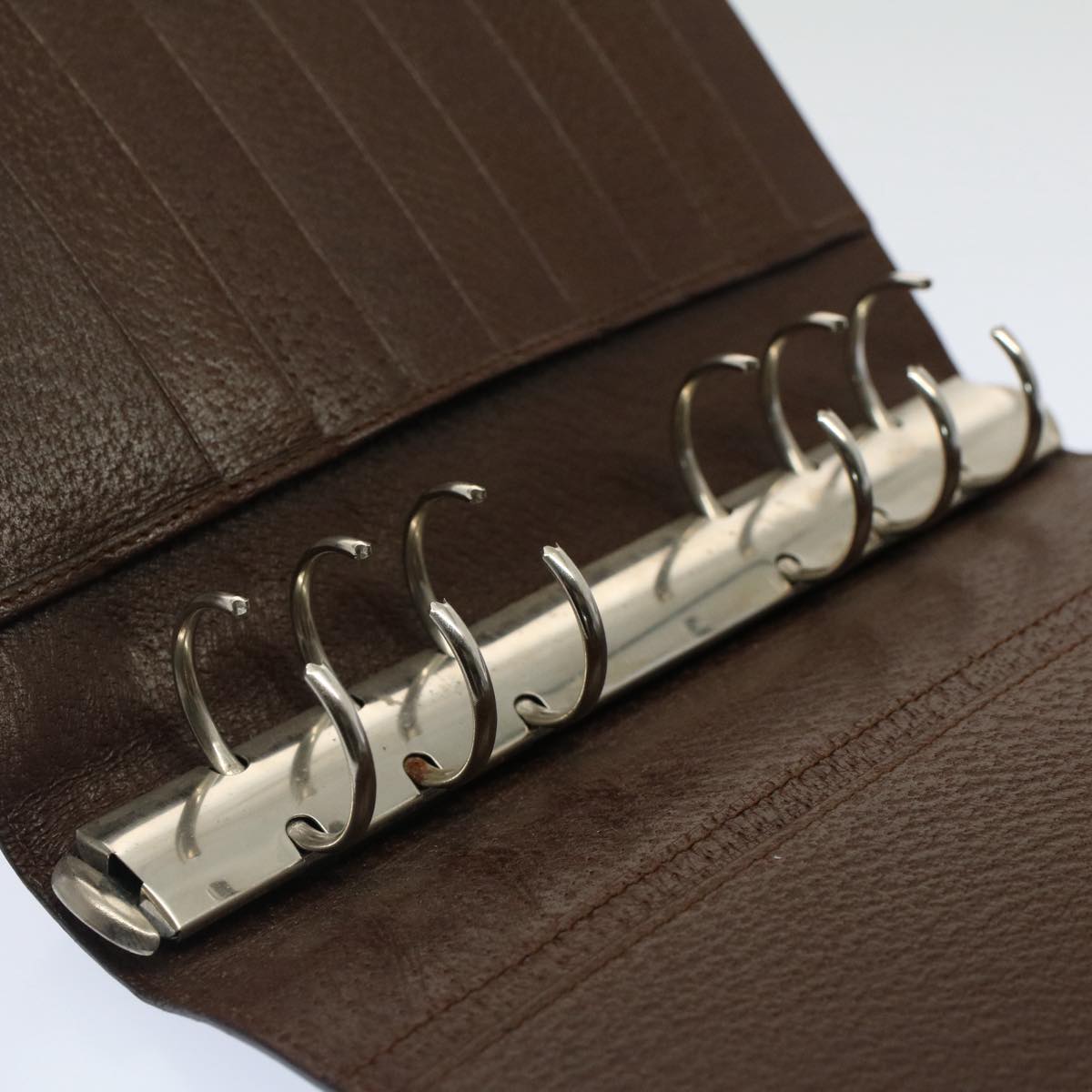 GUCCI Day Planner Cover Leather Brown ki3292