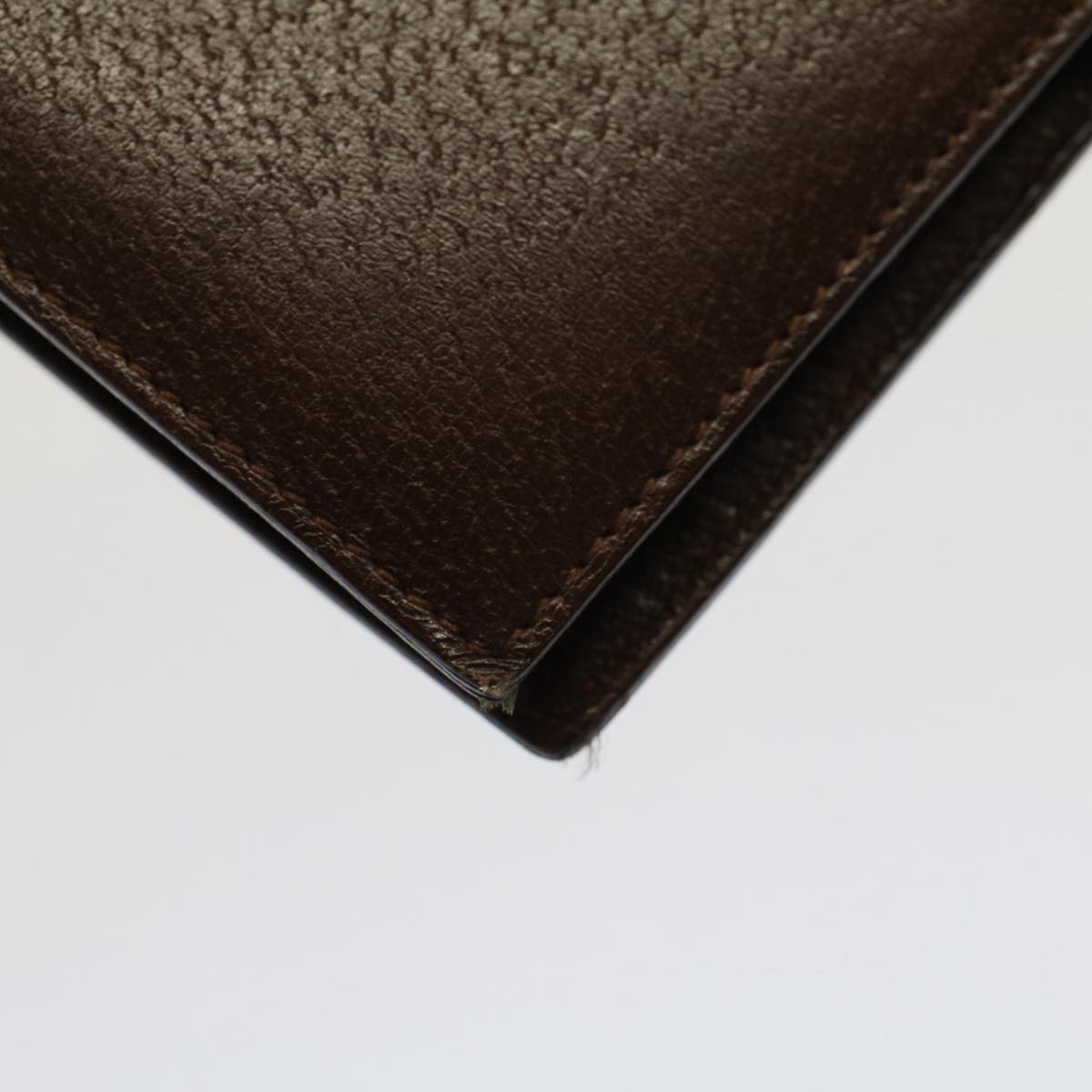GUCCI Day Planner Cover Leather Brown ki3292