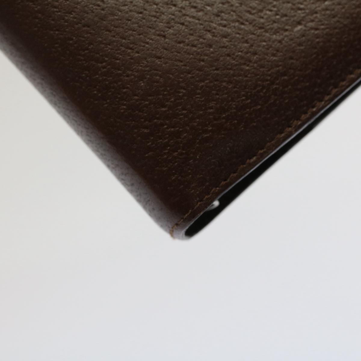 GUCCI Day Planner Cover Leather Brown ki3292