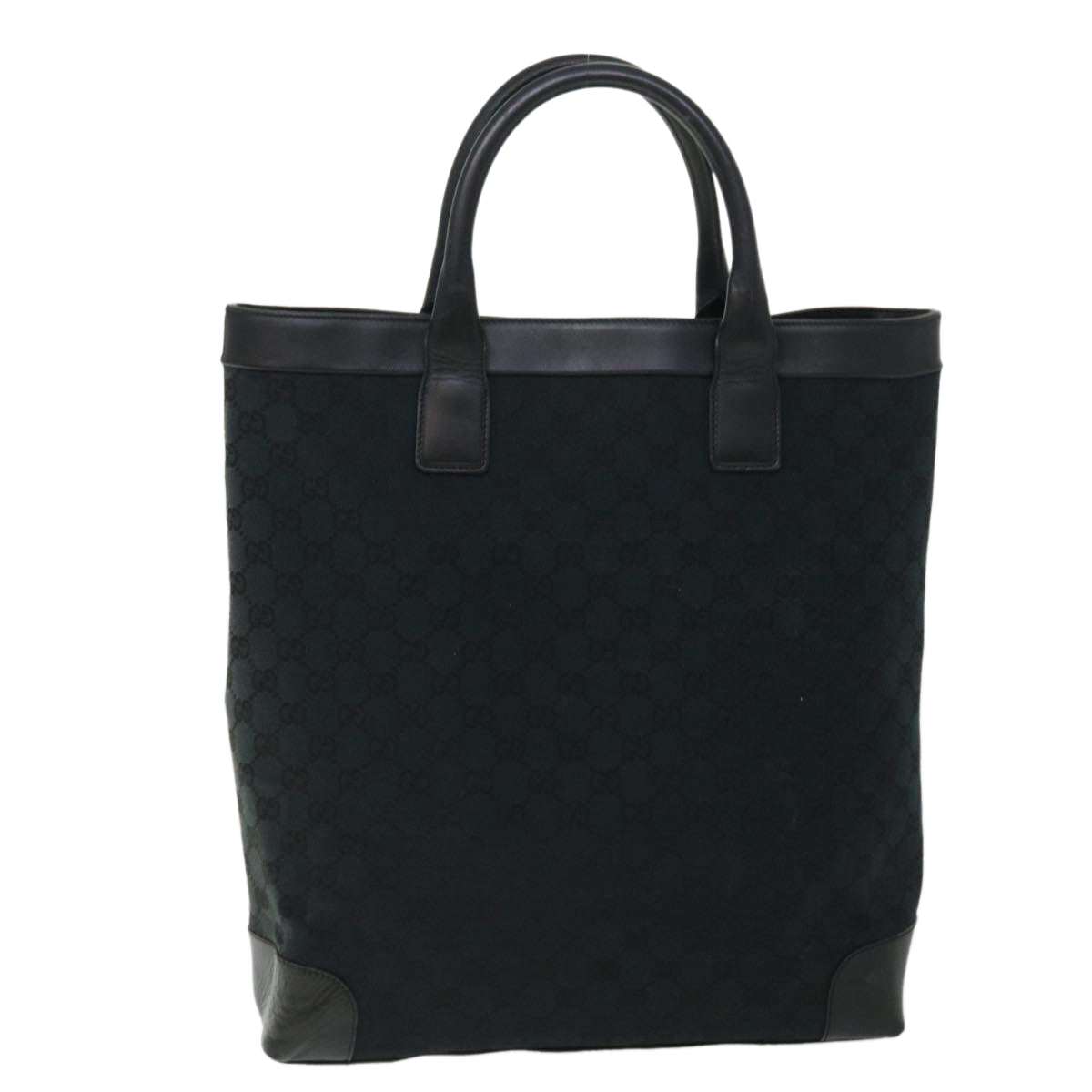 GUCCI GG Canvas Hand Bag Black ki3326