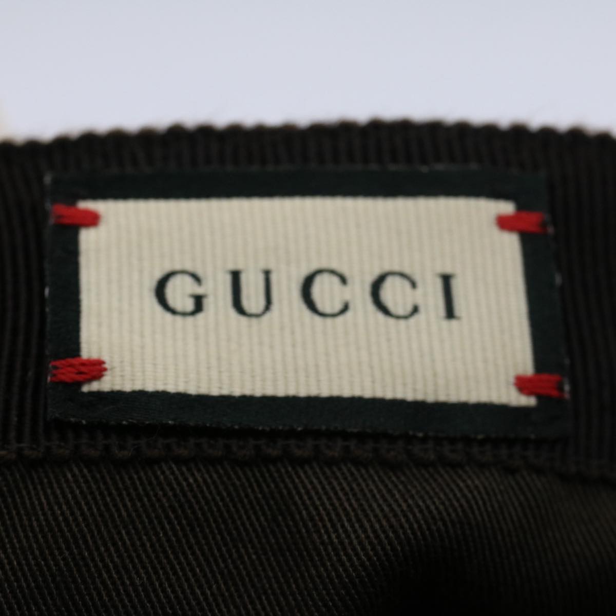 GUCCI GG Canvas Web Sherry Line Baseball Cap M Beige Green 200035 ki3339