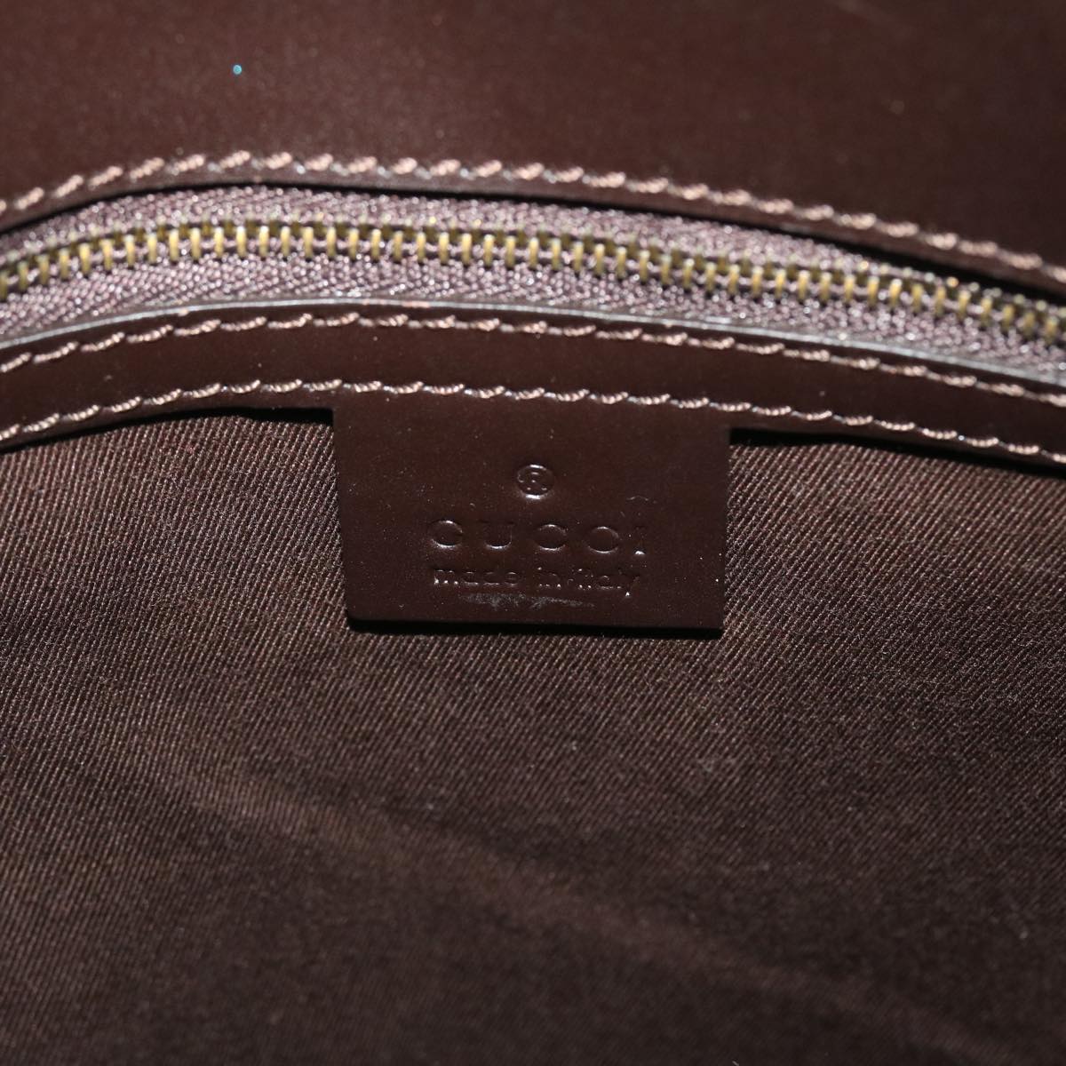 GUCCI GG Canvas Tote Bag Canvas Leather Beige Brown 107757 ki3340