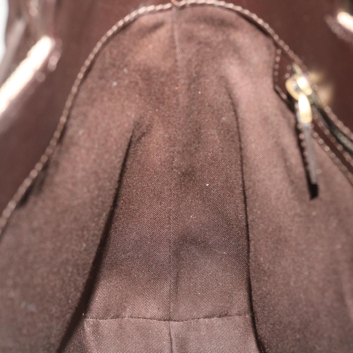 GUCCI GG Canvas Tote Bag Canvas Leather Beige Brown 107757 ki3340
